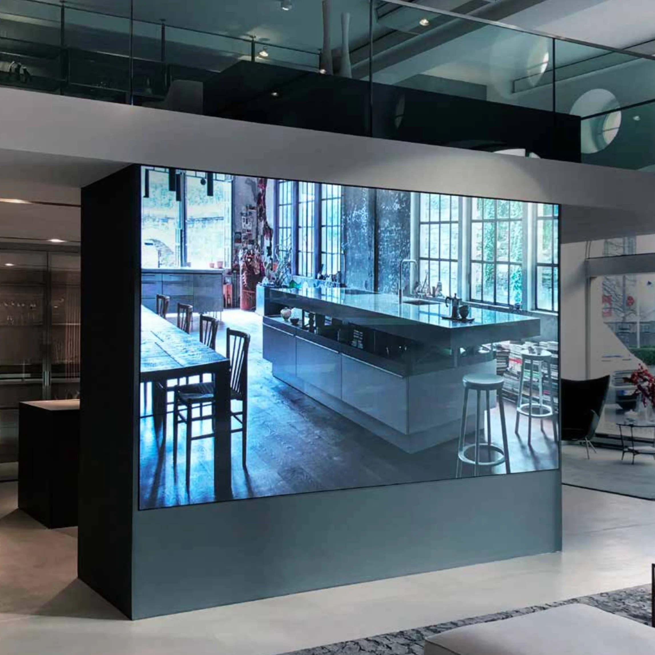 Referenz LED-Stelen Einrichtungshaus